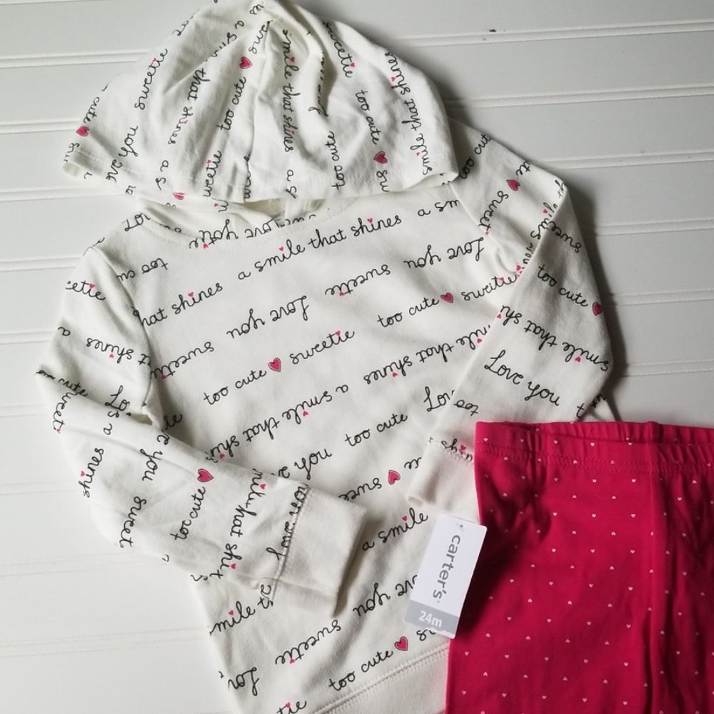 Carter's Love Matching Set- 24M - Picture 2 of 3